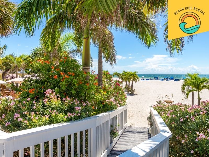 Florida beach road view
