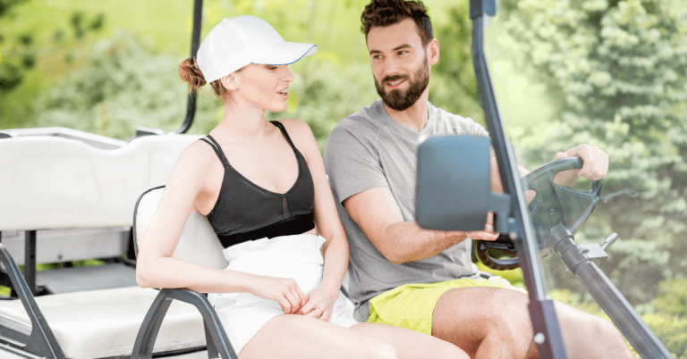 rent an LSV golf cart on the beach