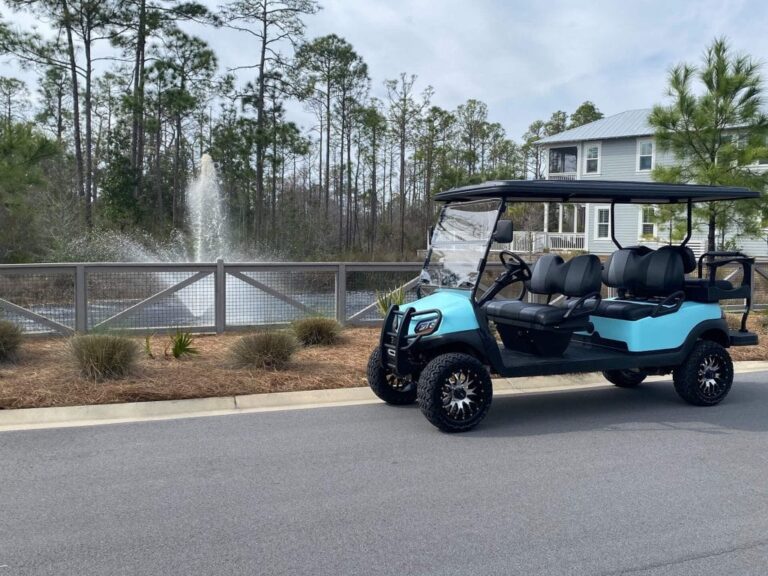 Family-Friendly Beach Day with a Golf Cart