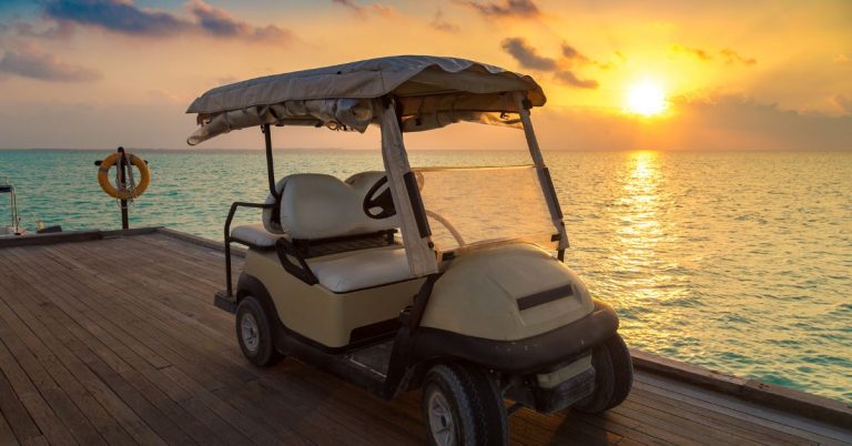 Golf Cart Beach - Anna Maria Island (1)